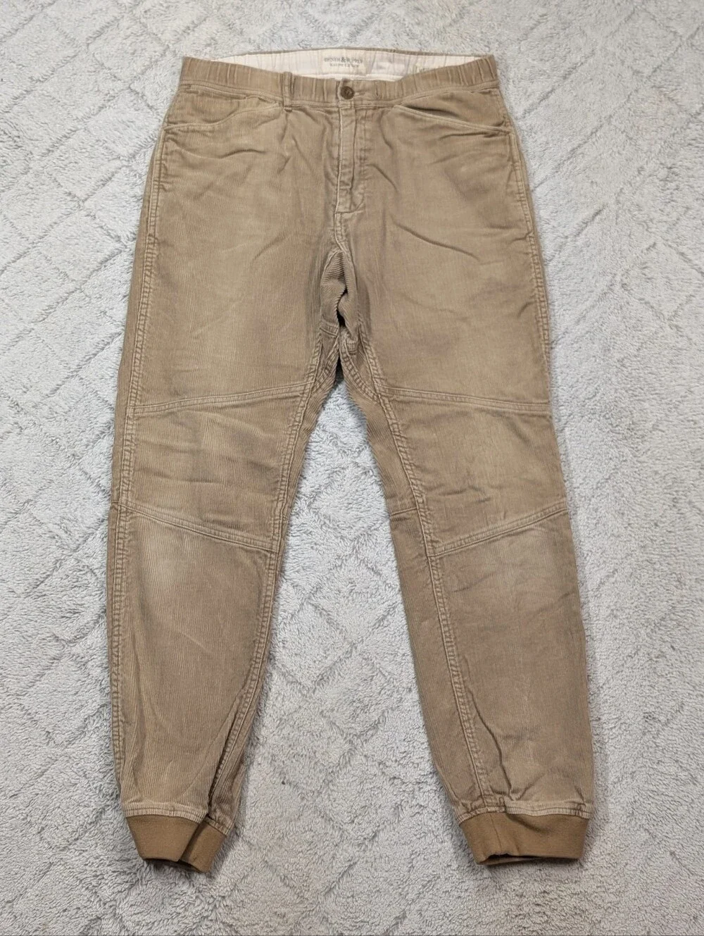 Ralph Lauren Denim Supply Pants Mens M Beige Tan Corduroy Joggers Utility